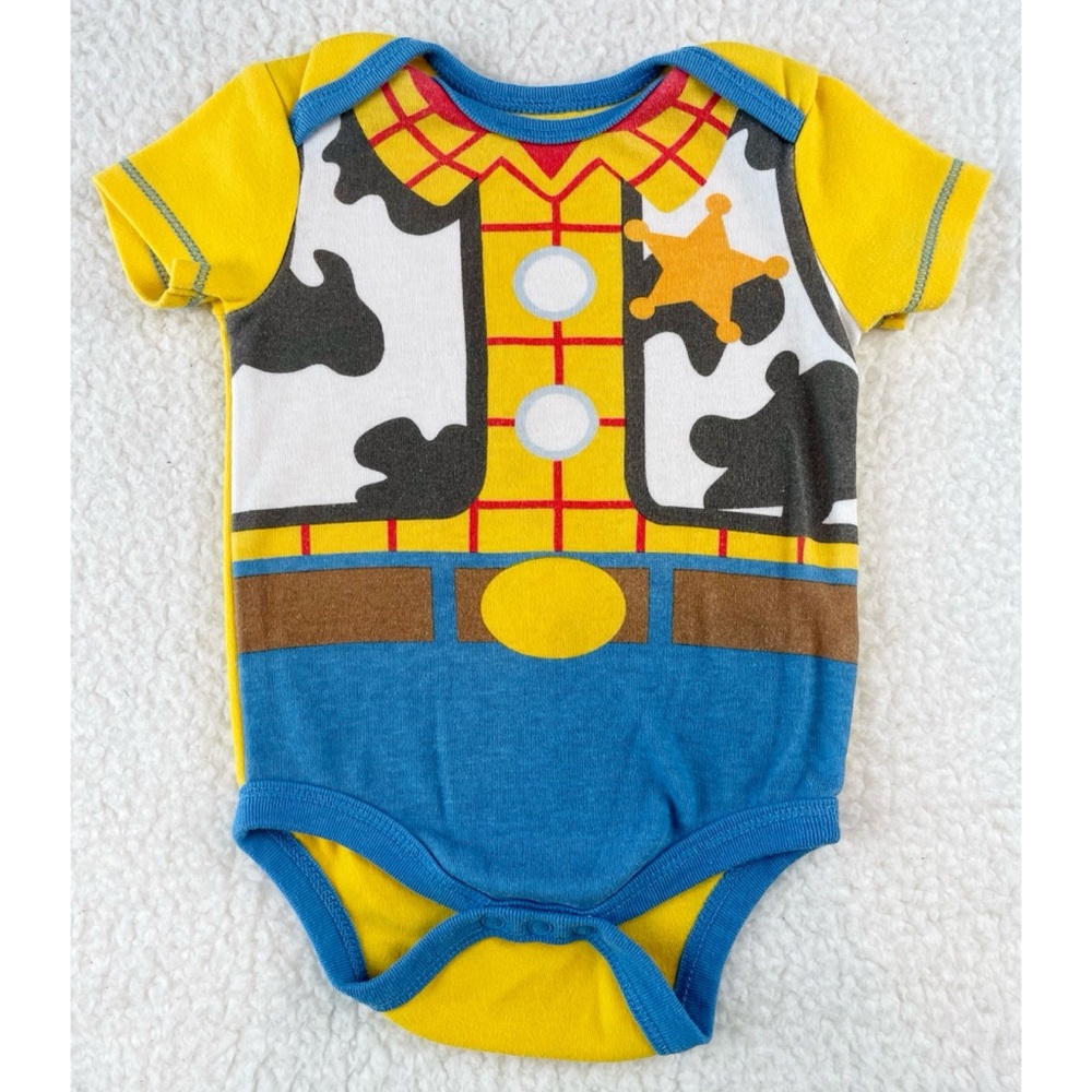 DISNEY • Set of Toy Story Woody & Buzz Lightyear Halloween Costume Onesies, 6-9M - Picture 4 of 16